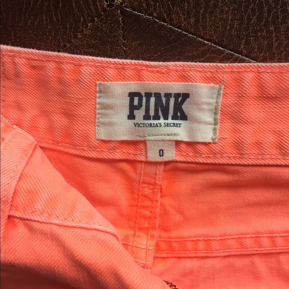 PINK VS Orange Cut-Off Shorts - Picture 3 of 7